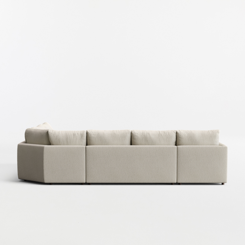 Gather 4-Piece L-Shaped Wedge Sectional Sofa with Chaise Lounge - image 14 of 14