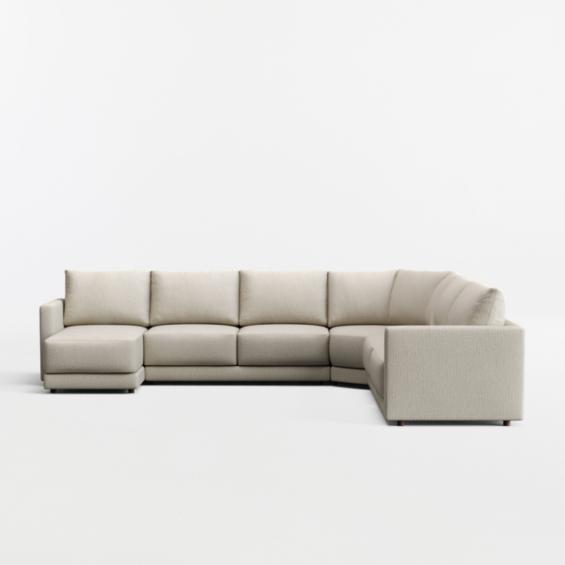 Gather 4-Piece L-Shaped Wedge Sectional Sofa with Chaise Lounge - image 12 of 14
