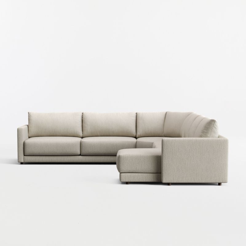 Gather 4-Piece L-Shaped Wedge Sectional Sofa with Chaise Lounge - image 12 of 14