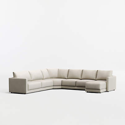 Gather 4-Piece L-Shaped Wedge Sectional Sofa with Chaise Lounge