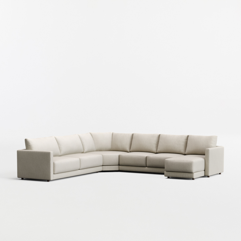 Gather 4-Piece L-Shaped Wedge Sectional Sofa with Chaise Lounge - image 0 of 14