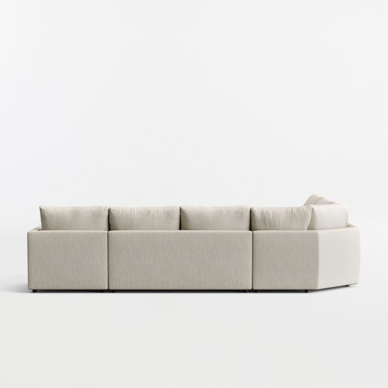 Gather 4-Piece L-Shaped Wedge Sectional Sofa with Extra Wide Chaise Lounge - image 7 of 8