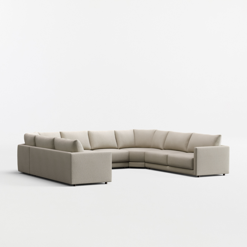 Gather 5-Piece U-Shaped Wedge Sectional Sofa - image 12 of 13