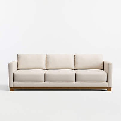 Gather Deep Wood Base 99" Grande Sofa