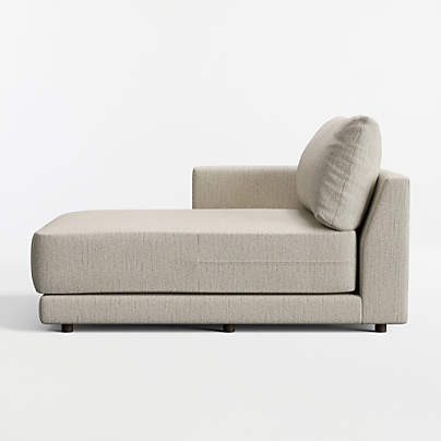 Gather Extra-Wide Left-Arm Chaise Lounge Sectional Piece