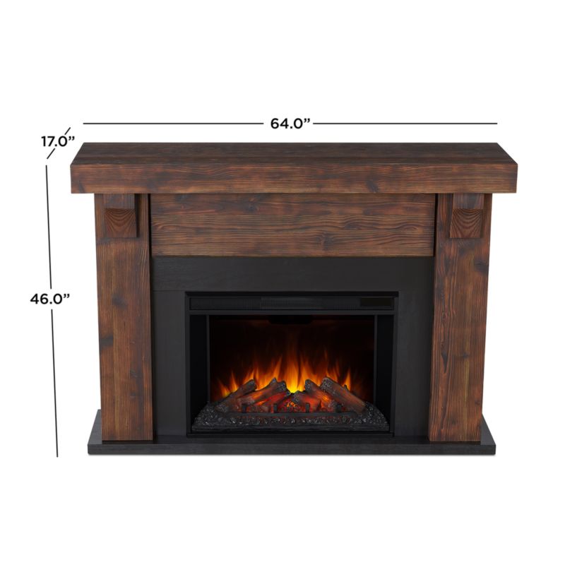 Canyon Dark Cherry Wood Electric Fireplace - image 5 of 12