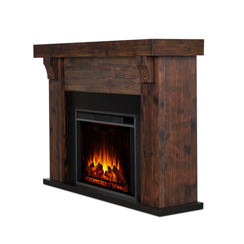 Canyon Dark Cherry Wood Electric Fireplace - image 2 of 12