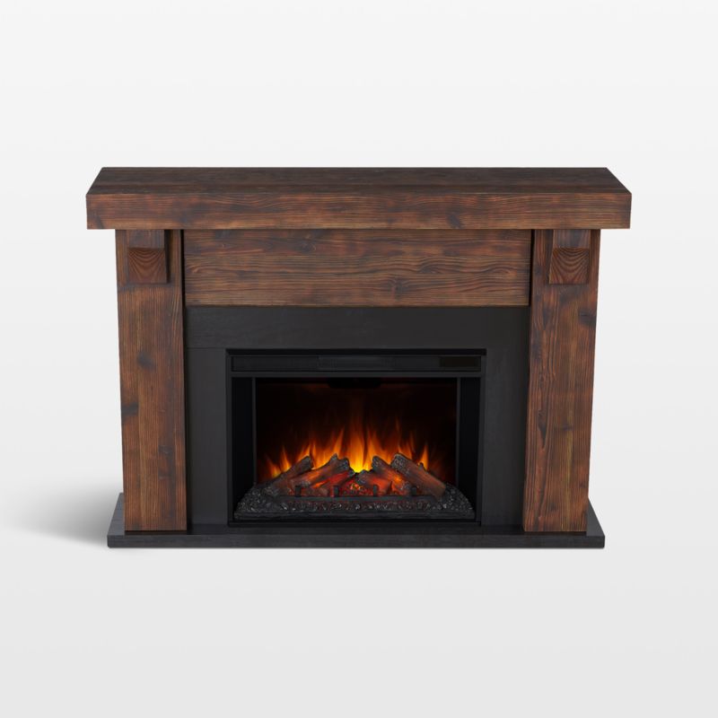 Canyon Dark Cherry Wood Electric Fireplace - image 0 of 12