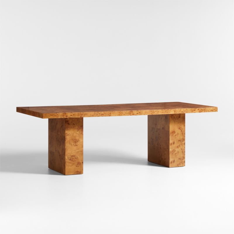 Ambrose 92" Mappa Burl Wood Dining Table - image 0 of 8