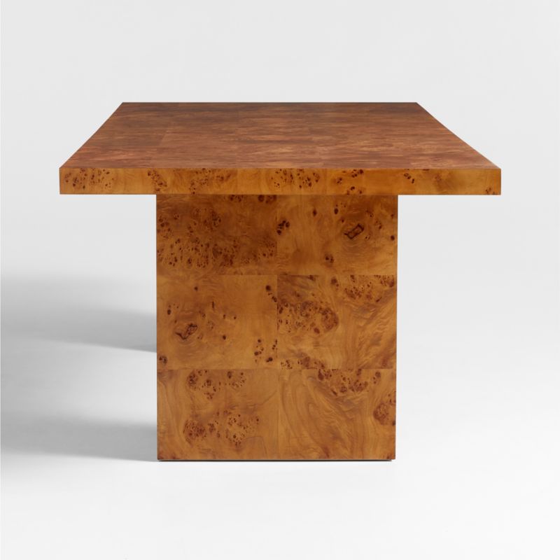 Ambrose 92" Mappa Burl Wood Dining Table - image 5 of 8