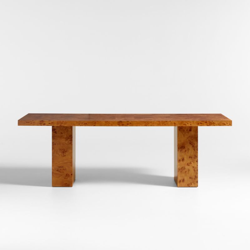 Ambrose 92" Mappa Burl Wood Dining Table - image 4 of 8