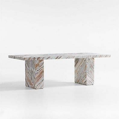 View Gustav 92" Marble Dining Table details