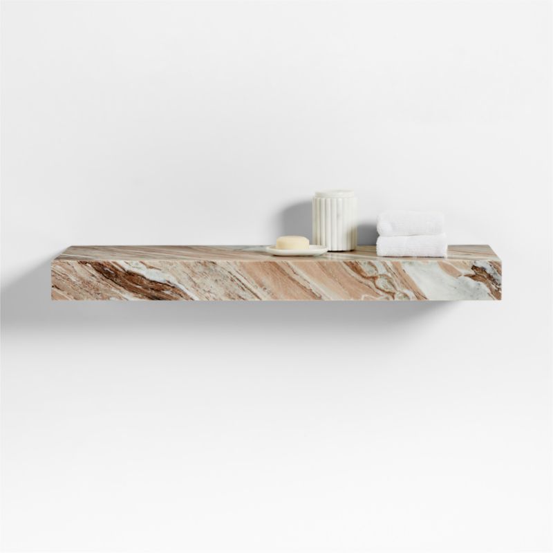 Gustav Marble Floating Shelf 34" - image 0 of 8