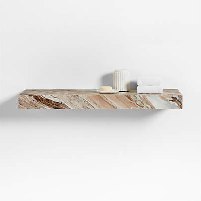 Gustav Marble Floating Shelf 34"