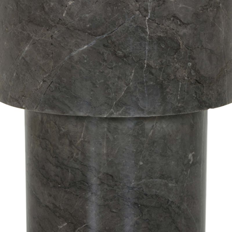 Sayer 10" Warm Grey Marble End Table - image 5 of 8