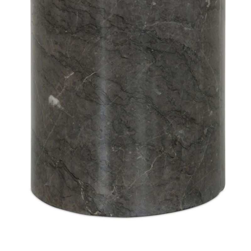 Sayer 10" Warm Grey Marble End Table - image 6 of 8