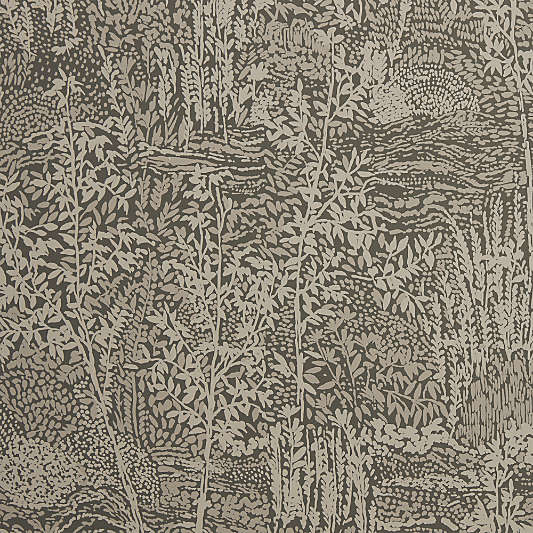 Giverny Burnt Green Wildwood Sketch Wallpaper
