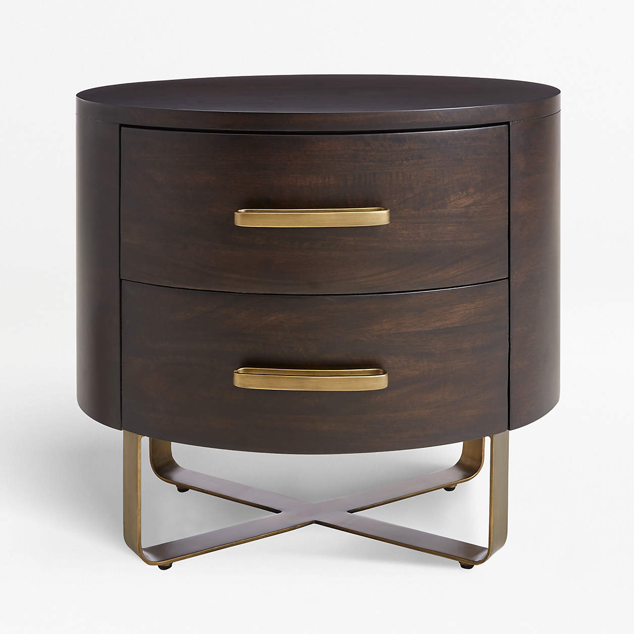 Gwen Wood and Metal Nightstand + Reviews Crate & Barrel Canada