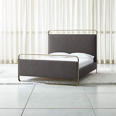 Gwen Metal And Upholstered Bed Crate, Crate And Barrel Single Bed