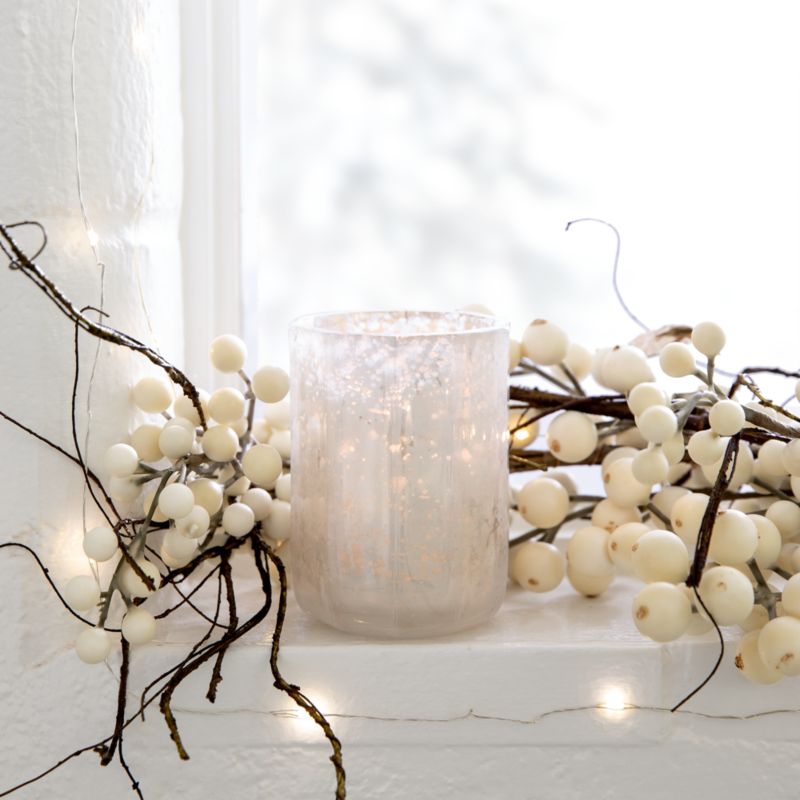 Faux White Ilex Berry Christmas Garland 6' - image 2 of 5
