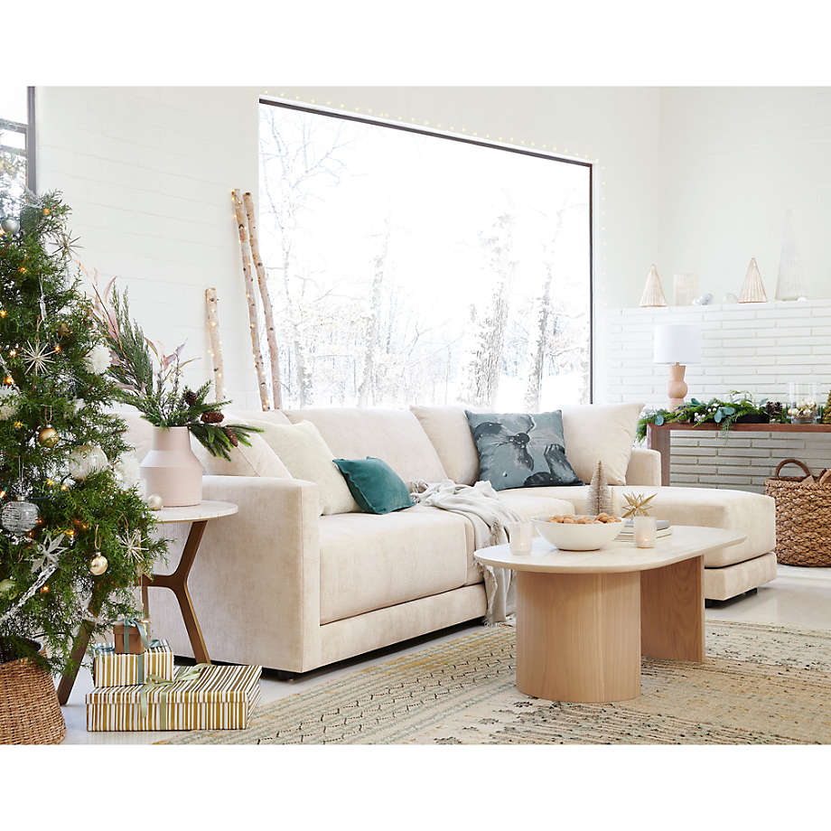 Crate and barrel travertine coffee new arrivals table