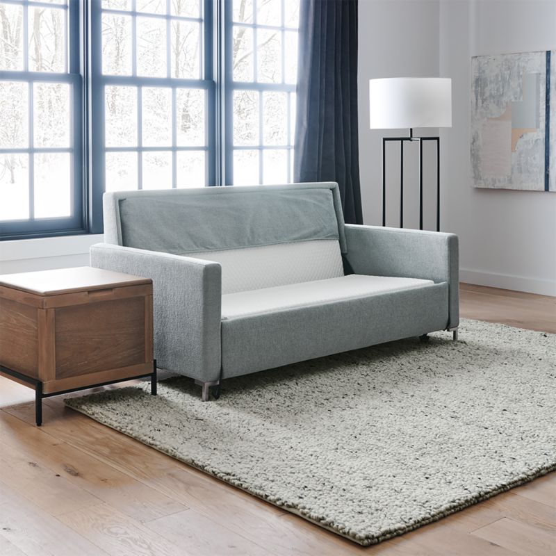 Bowen Tufted Queen American Leather Sleeper Sofa + Reviews | Crate & Barrel