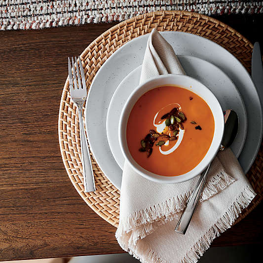 Artesia Round Honey Woven Rattan Placemat