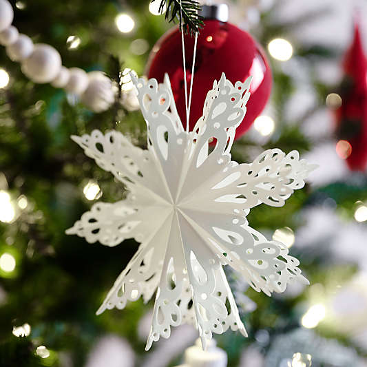 Snow Day Lace Snowflake Christmas Tree Ornament