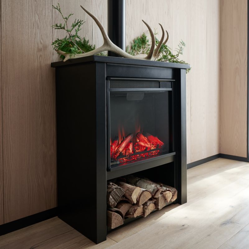 Halden Black Fireplace - image 1 of 11