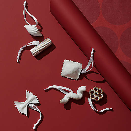 Papa Leo's Pasta Christmas Ornaments, Boxed Set of 6