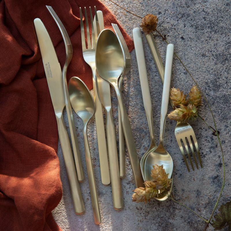 Mercer Champagne Flatware 5-Piece Place Setting - image 4 of 18