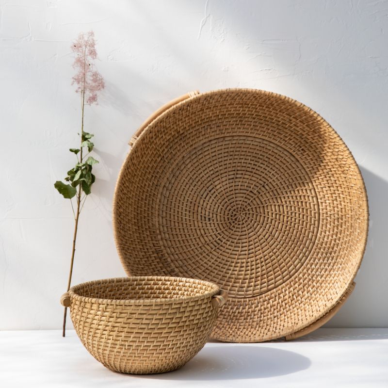 Artesia Natural Rattan Bowl with Handles - image 3 of 10