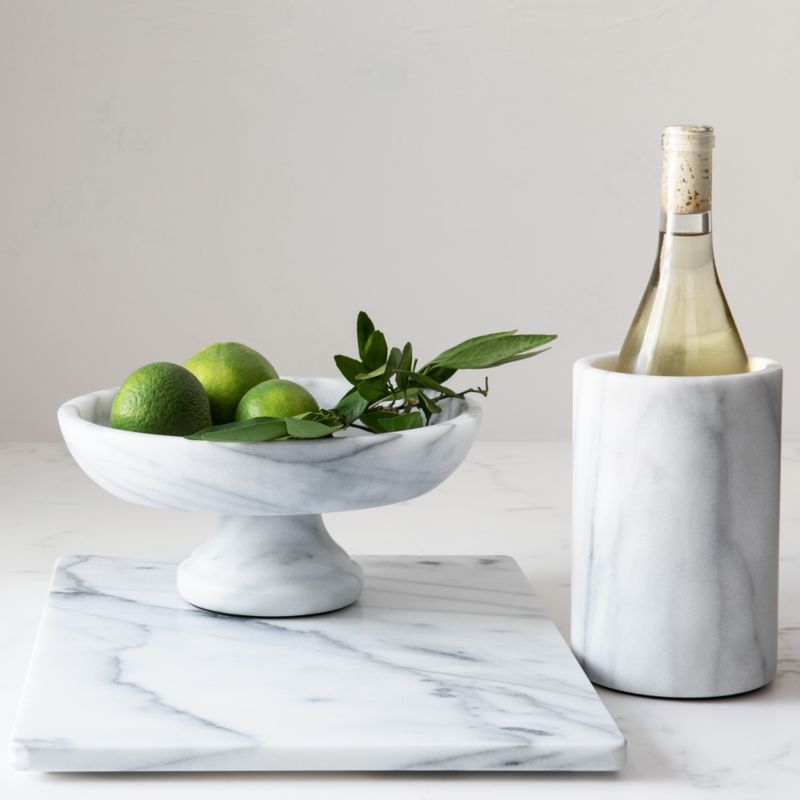 French Kitchen Marble Fruit Bowl