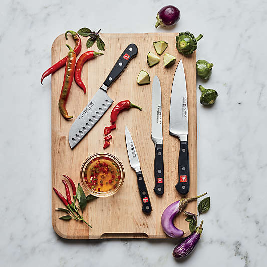 Wusthof ® Classic Black 5" Serrated Utility Knife