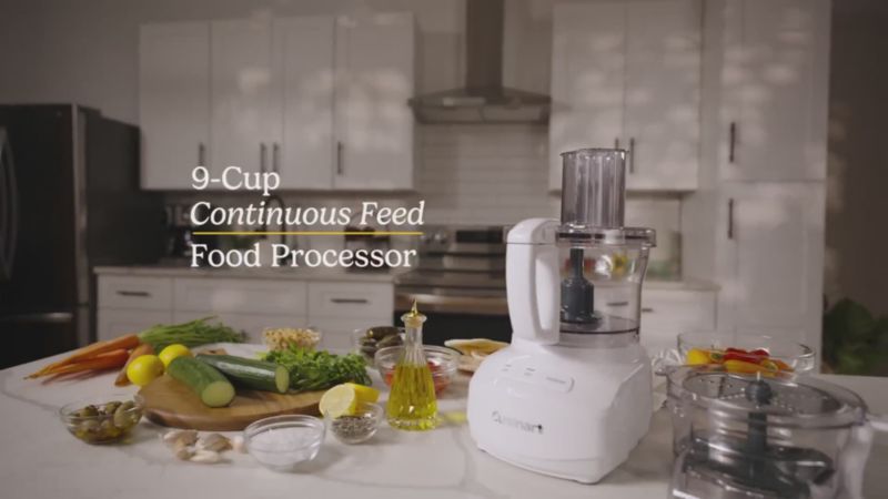 Play Cuisinart ® White 9-Cup Continuous Feed Food Processor - video 1 of 1