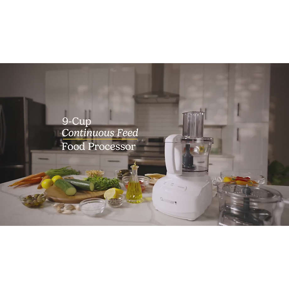 Cuisinart White 9-Cup Continuous Feed Food Processor + Reviews
