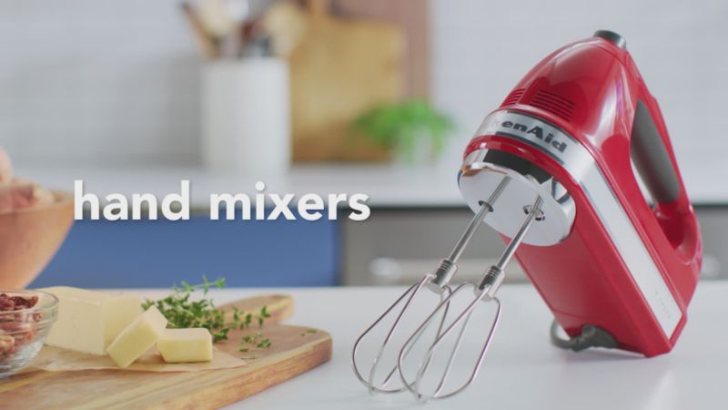 Play KitchenAid ® Contour Silver 9-Speed Hand Mixer - video 1 of 1