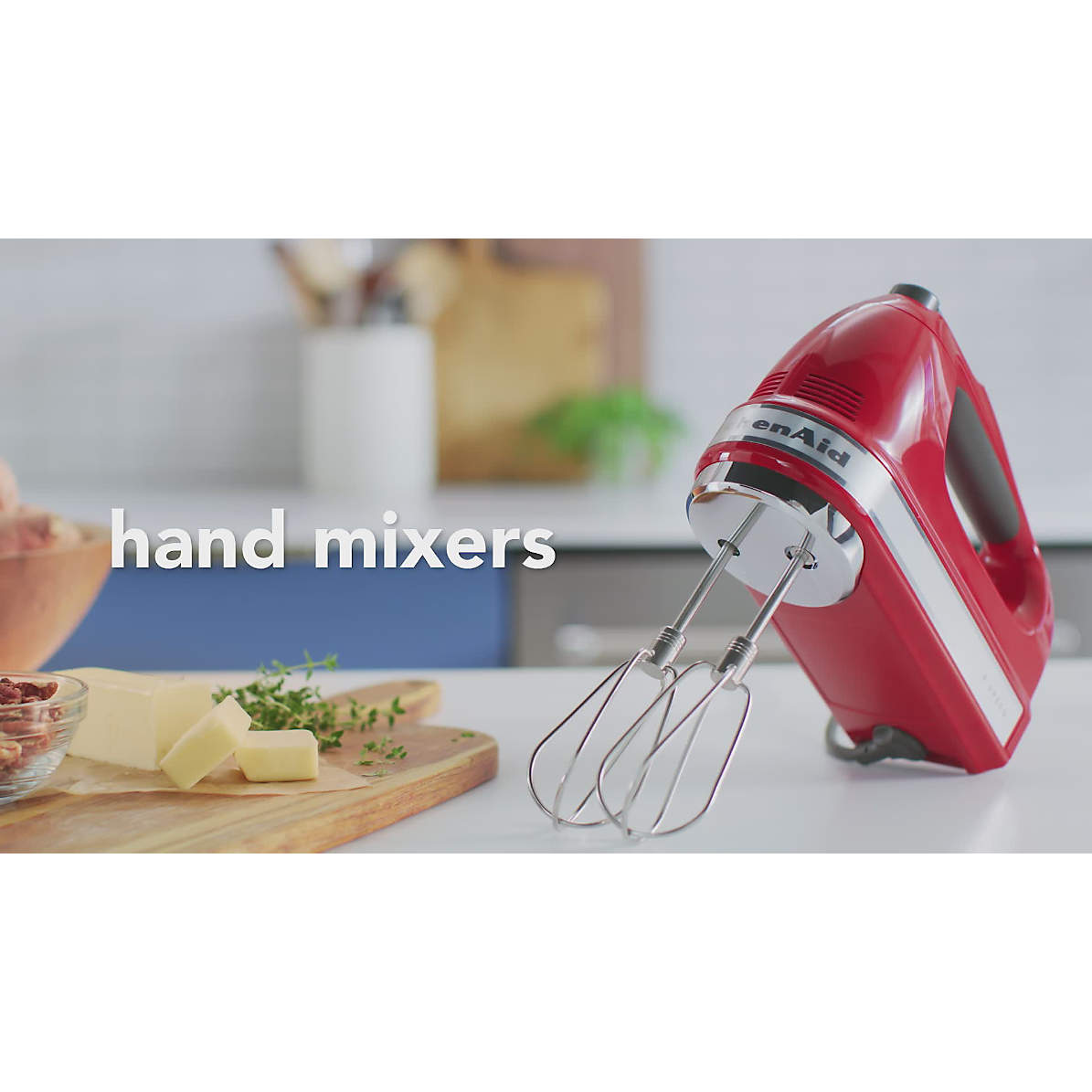 KitchenAid 9 Speed Red Hand Mixer with Accessory Pack - Shop