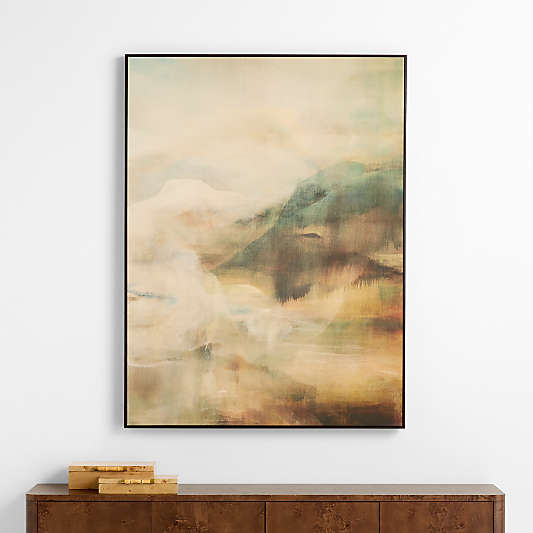 Sea Cliffs by Hope Bainbridge 49" x 65" Framed Wall Art Print