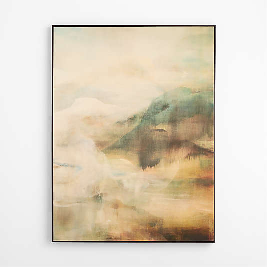 Sea Cliffs by Hope Bainbridge 49" x 65" Framed Wall Art Print