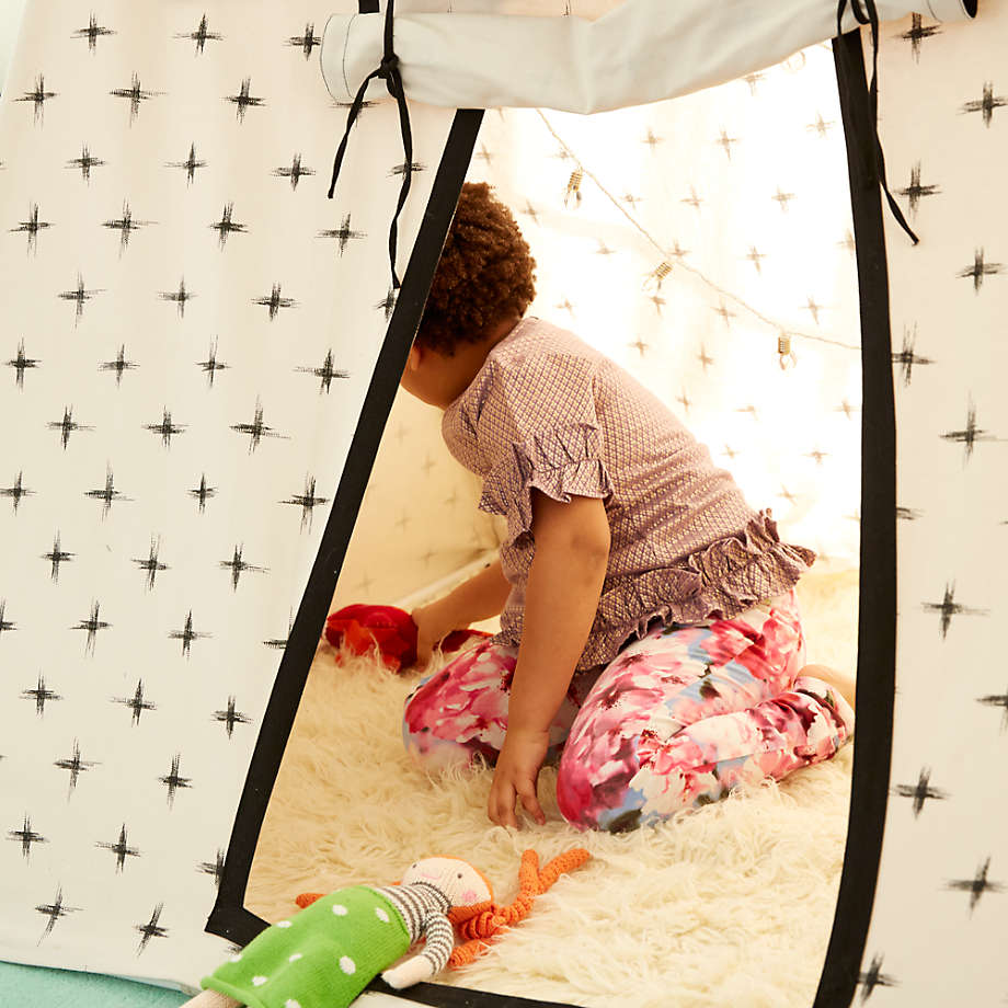 Ikat Kids White Canvas Playhouse Reviews Crate Kids