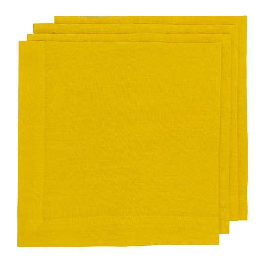 Hudson Grace Citron Linen Napkin