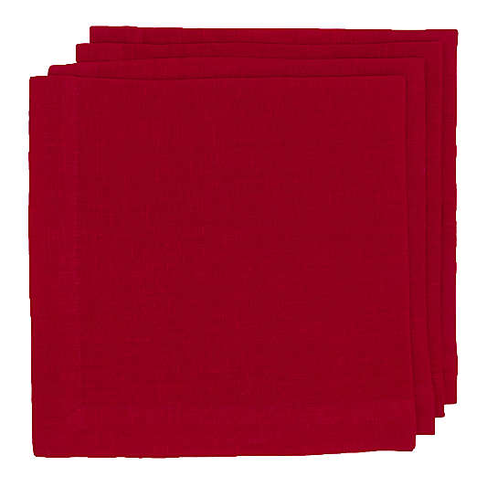 Hudson Grace Flame Linen Napkin