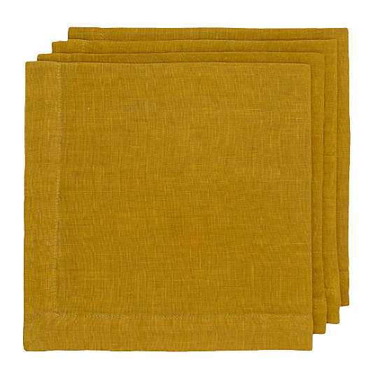 Hudson Grace Goldenrod Linen Napkin