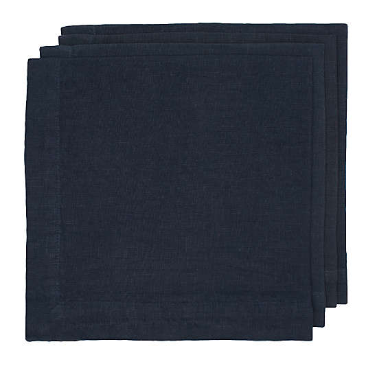 Hudson Grace Graphite Linen Napkin