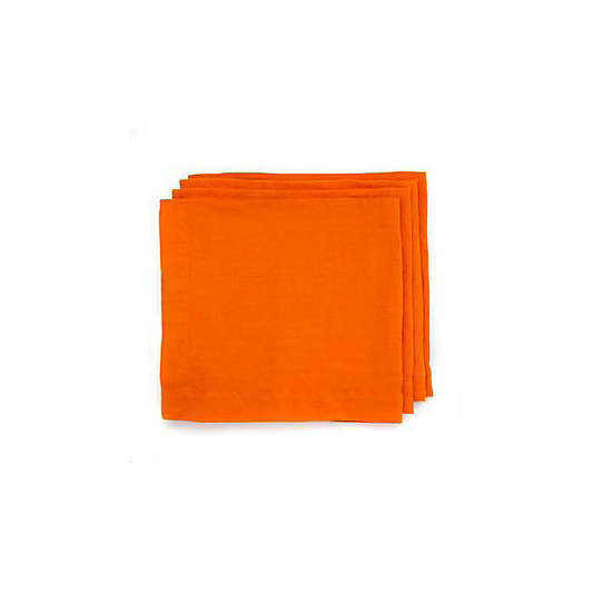 Hudson Grace Persimmon Linen Napkin