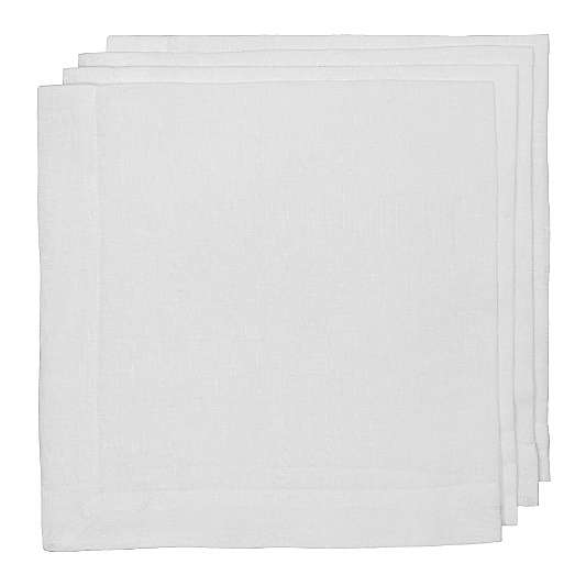 Hudson Grace White Linen Napkin