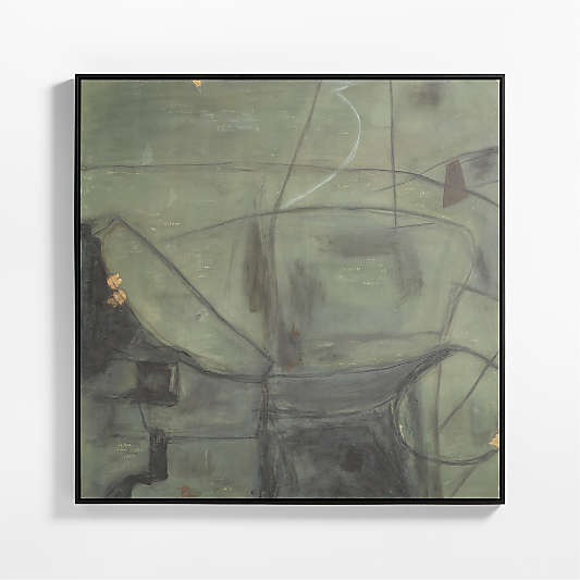 "Trust the Process" by Huda Hashim 55.5"x55.5" Framed Wall Art Print