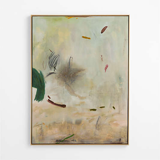 Ukiyo by Huda Hashim 46.25" x 61.25" Framed Wall Art Print