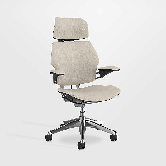 Humanscale ® Freedom Headrest White Boucle Office Chair